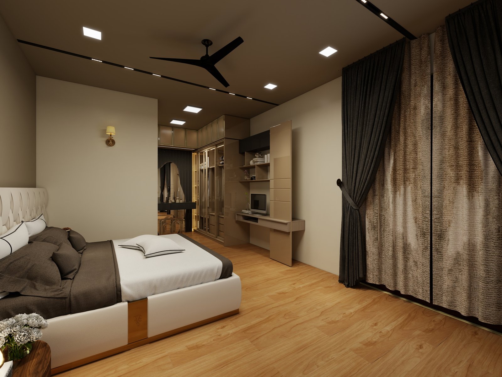 Minimal luxury bedroom